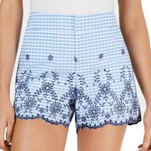 Women's Casual Shorts Embroidered Cotton $48 NEW